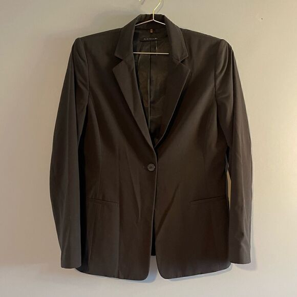 Elie Tahari Dark Brown Suit Jacket || SZ 12 - Picture 7 of 9